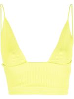 DSQUARED2 brassière en maille nervurée - Vert - thumbnail