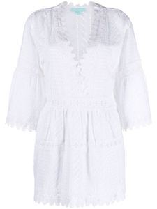 Melissa Odabash robe Victoria en broderie anglaise - Blanc