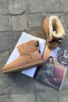 UGG enkellaarsjes Mini Bailey Bow II 1016501 chesnut