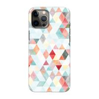 Gekleurde driehoekjes pastel: Volledig geprint iPhone 12 Pro Max Hoesje