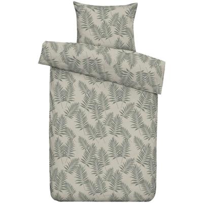 2e Halve Prijs Leen Bakker - Dekbedovertrek Lewis - Zand/taupe - 140x220 Cm - Polyester/Katoen - Groen#Taupe#Beige