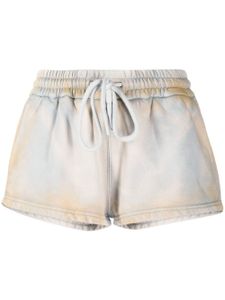 Off-White short Laundry à lien de resserrage - Bleu