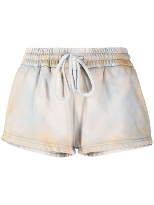 Off-White short Laundry à lien de resserrage - Bleu