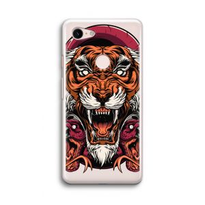 Tiger and Rattlesnakes: Google Pixel 3 Transparant Hoesje