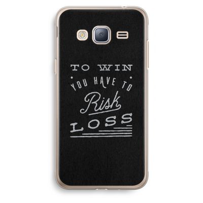 Risk loss: Samsung Galaxy J3 (2016) Transparant Hoesje Risk loss: Samsung Galaxy J3 (2016) Transparant Hoesje