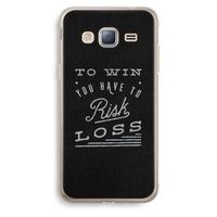 Risk loss: Samsung Galaxy J3 (2016) Transparant Hoesje