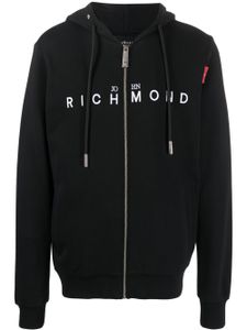 John Richmond hoodie Palando à logo imprimé - Noir