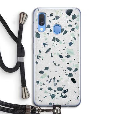 Terrazzo N°2: Samsung Galaxy A40 Transparant Hoesje met koord