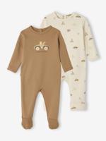 Set van 2 babyslaappakjes voor pasgeborenen ecru