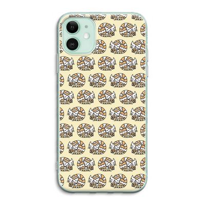 Slapende poes: iPhone 11 Transparant Hoesje