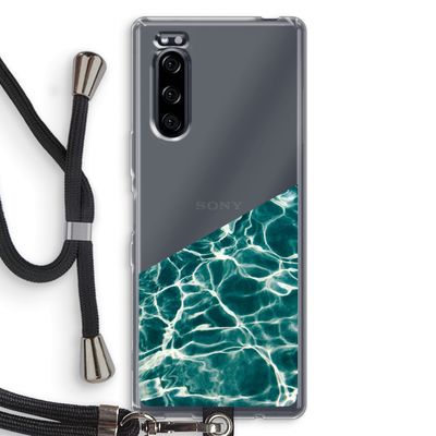 Weerkaatsing water: Sony Xperia 5 Transparant Hoesje met koord