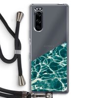 Weerkaatsing water: Sony Xperia 5 Transparant Hoesje met koord