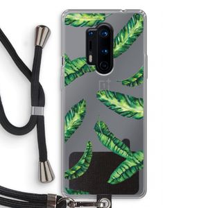 Lange bladeren: OnePlus 8 Pro Transparant Hoesje met koord