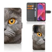 Telefoonhoesje | Met pasjeshouder | OPPO A54 5G | A74 5G | A93 5G Britse Korthaar