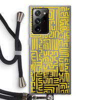 Majorelle Blue Print: Samsung Galaxy Note 20 Ultra / Note 20 Ultra 5G Transparant Hoesje met koord