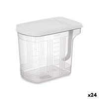 Voedselopslagcontainer Kinvara Grijs Transparant 2,5 L 20,5 x 17 x 13 cm (24 Stuks)