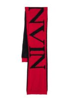 Lanvin écharpe en maille intarsia - Rouge - thumbnail