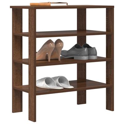 VidaXL Schoenenrek 61x32x70 cm bewerkt hout bruin eikenkleur