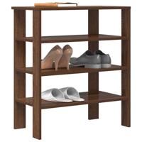 VidaXL Schoenenrek 61x32x70 cm bewerkt hout bruin eikenkleur