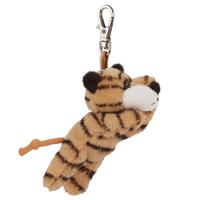 Nature planet Tijger knuffel sleutelhanger - 6 cm - pluche dieren