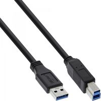 InLine 4043718153688 USB-kabel 1,5 m USB 3.2 Gen 1 (3.1 Gen 1) USB A USB B Zwart