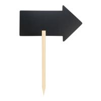 Krijtbord pijl op stok 67 x 49 cm - schoolbordjes - incl witte krijtstift - richting aanwijzers