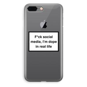 I'm dope: iPhone 8 Plus Transparant Hoesje