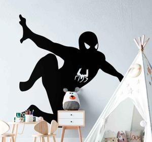 Muurstickers superhelden Spiderman aan de muur