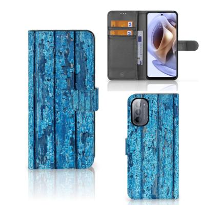 Motorola Moto G31 | G41 | Book Style Case | Wood Blue