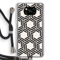 Geometrisch patroon: Xiaomi Poco X3 Pro Transparant Hoesje met koord