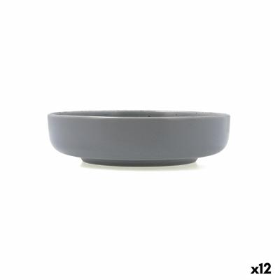 Diep bord Quid Duna Grijs Keramisch 18,5 x 5,3 cm (12 Stuks)