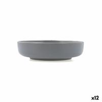 Diep bord Quid Duna Grijs Keramisch 18,5 x 5,3 cm (12 Stuks)