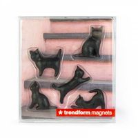 Trendform Meow koelkastmagneet Polyresin (hars) Zwart 5 stuk(s) - thumbnail