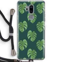 Monstera leaves: LG G7 Thinq Transparant Hoesje met koord