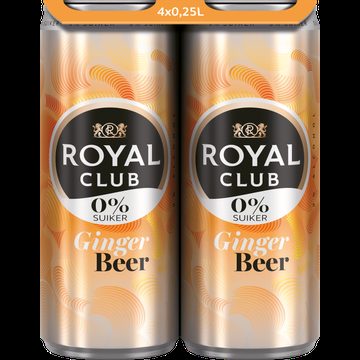 Royal Club Ginger Beer 0% 4 x 250ML bij Jumbo