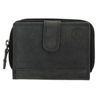 Hide & Stitches Portemonnee Johan van Amstel Zwart