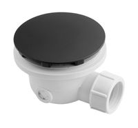 Sapho Black douchebak sifon mat zwart 90mm - thumbnail