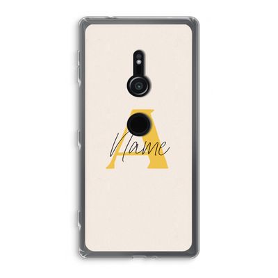 Amber Script: Sony Xperia XZ2 Transparant Hoesje