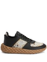 Giuseppe Zanotti baskets Urchin en cuir à empiècmeents - Noir