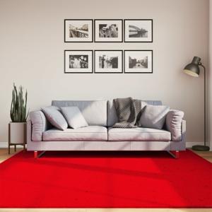 VidaXL Vloerkleed huarte laagpolig zacht wasbaar 200x200 cm rood