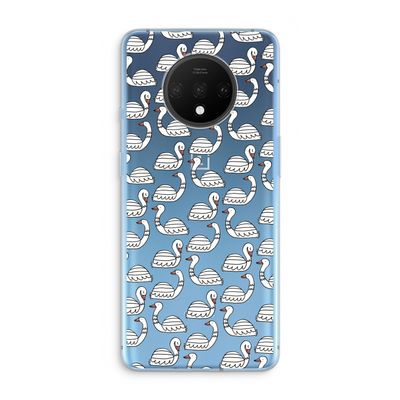 Zwanen: OnePlus 7T Transparant Hoesje