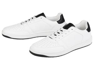 LIVERGY Heren sneakers (Wit/zwart, 43)