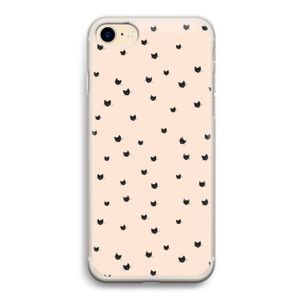 Kleine kattenkopjes: iPhone 7 Transparant Hoesje