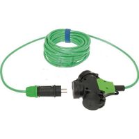 Verlengsnoer PUR kabel 3x2,5mm² 3-voudig 25M groen
