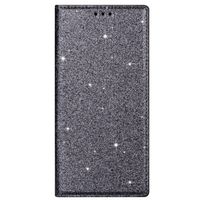 Samsung Galaxy S20 Plus hoesje - Bookcase - Pasjeshouder - Portemonnee - Glitter - TPU - Grijs - thumbnail