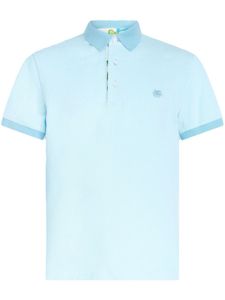 ETRO polo à logo Roma Pegaso brodé - Bleu