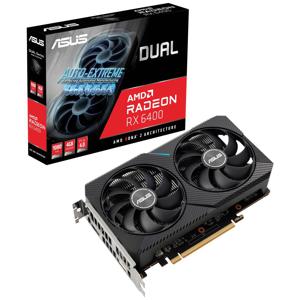 Asus AMD Radeon RX 6400 Videokaart Dual 4 GB GDDR6-RAM PCIe HDMI, DisplayPort