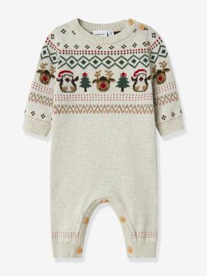 Body baby van biologisch katoen gemêleerd beige Body baby van biologisch katoen gemêleerd beige
