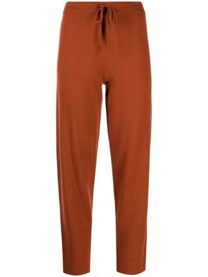 Cashmere In Love pantalon de jogging Sarah en maille fine - Marron