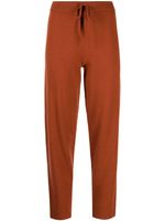 Cashmere In Love Sarah fine-knit track pants - Marron